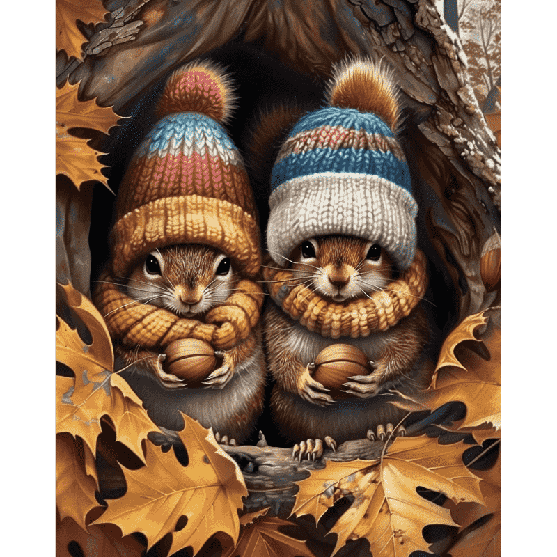 Diamond painting - Valmiina talveen