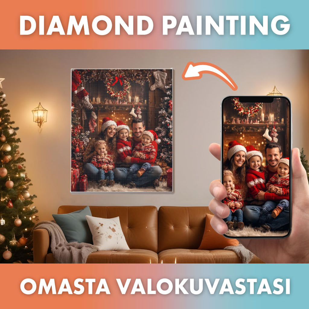 joulu omasta valokuvastasi diamond painting