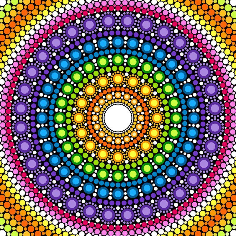 Mandala regenboog Diamond painting | Eigen foto | Dieren | Kopen | Dikke dames | Action | Nederland | Steentjes | Diamant | De Diamond Painter